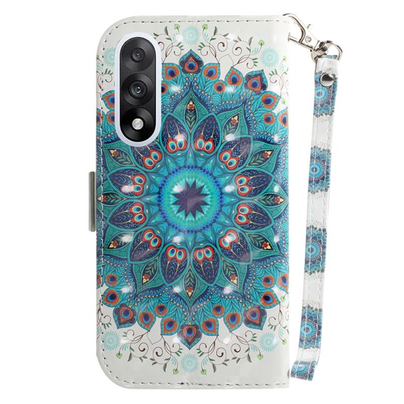 Læder Cover Oneplus Nord 5 Telefon Etui Grøn Remmemandala