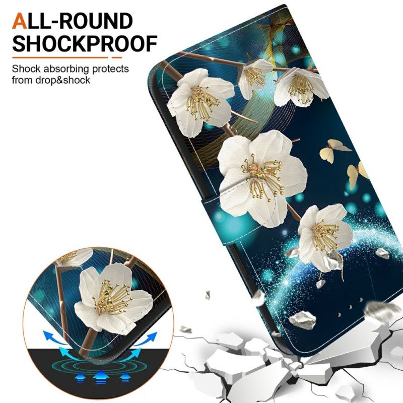 Læder Cover Oneplus Nord 5 Telefon Etui Magnoliaer