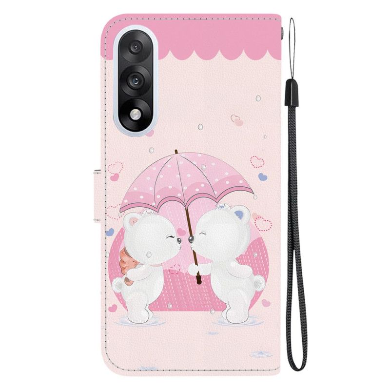 Læder Cover Oneplus Nord 5 Telefon Etui Par Bjørne