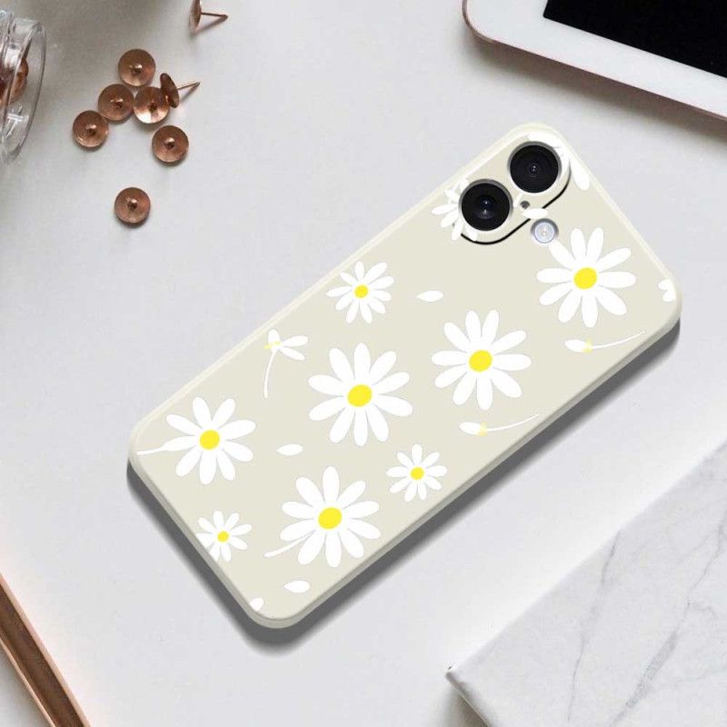 Cover iPhone 17 Flydende Silikone Margueritter