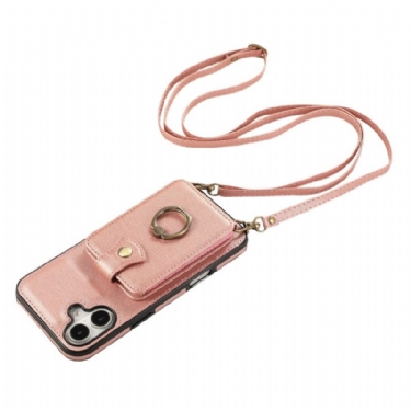 Cover iPhone 17 Kortholder Til Flere Kort Og Skulderrem