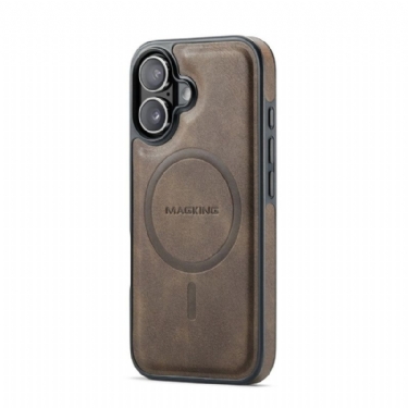 Cover iPhone 17 Magsafe Kompatibel Med Premium Leather Effect