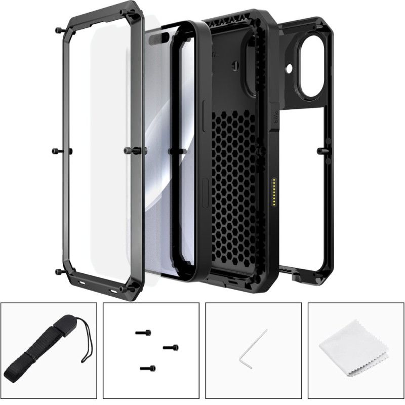 Cover iPhone 17 Med Skærmbeskytter I Hærdet Glas