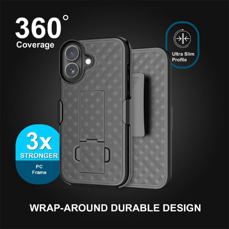 Cover iPhone 17 Telefon Etui Glidefunktion Med Støtteben Og Klips