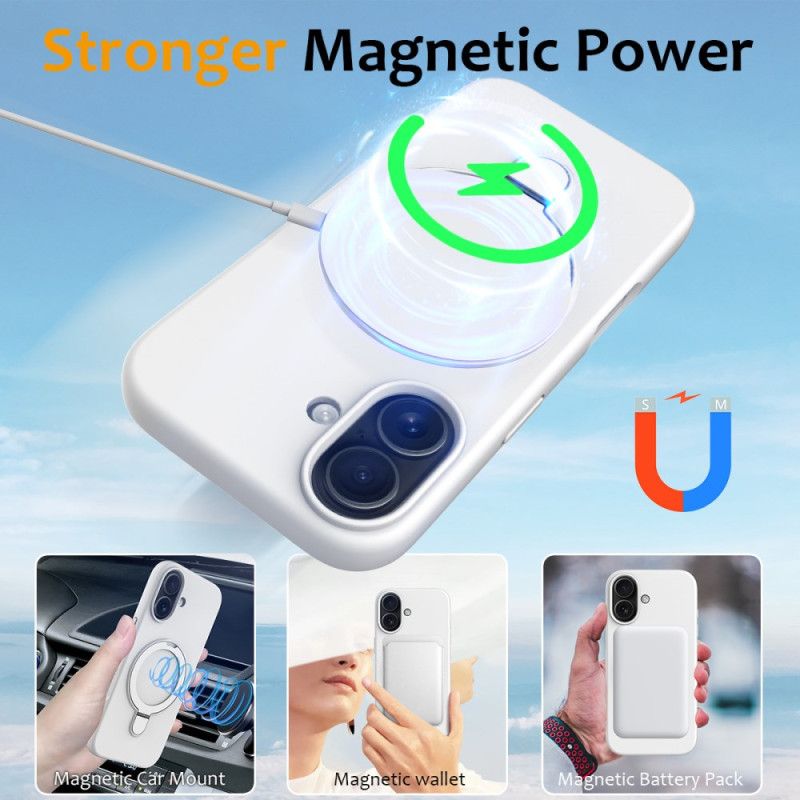 Cover iPhone 17 Telefon Etui Magsafe Kompatibel Med Classic Stand Color