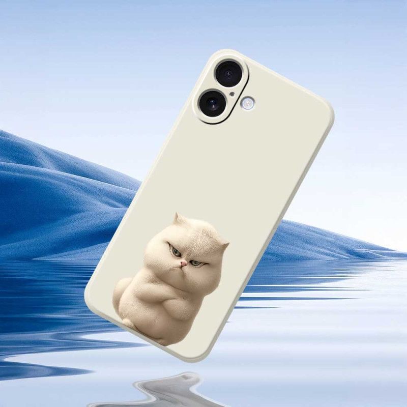 Cover Til iPhone 17 Flydende Silikone Angry Cat