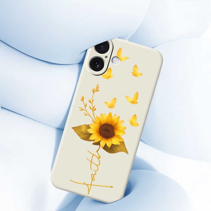 Cover Til iPhone 17 Flydende Silikone Solsikke