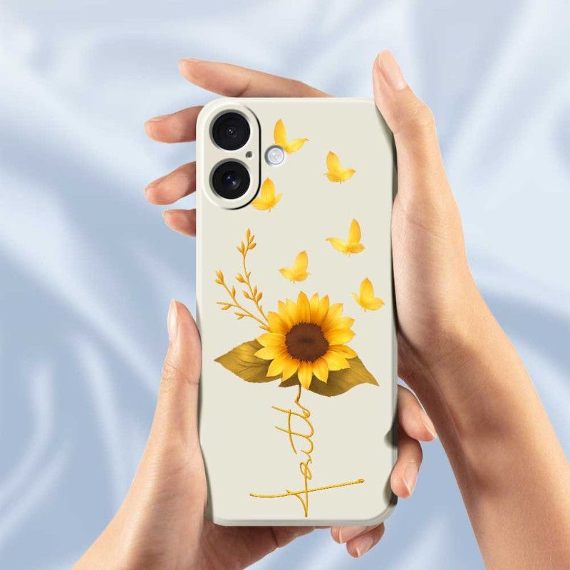 Cover Til iPhone 17 Flydende Silikone Solsikke