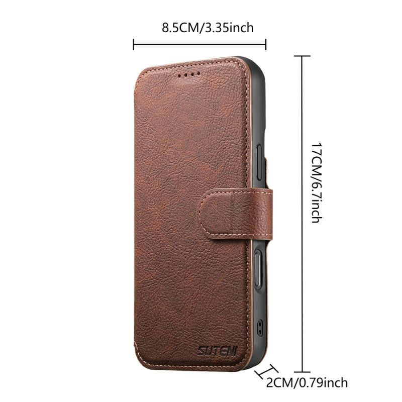 Flip Cover iPhone 17 Aftageligt Magsafe-etui Suteni