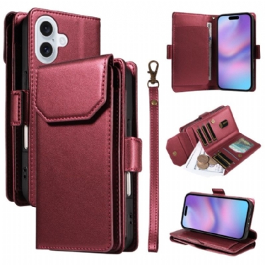 Flip Cover iPhone 17 Flere Kortrum Og Håndledsrem