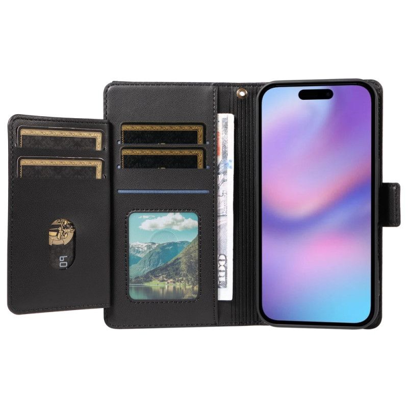 Flip Cover iPhone 17 Flere Kortrum Og Håndledsrem
