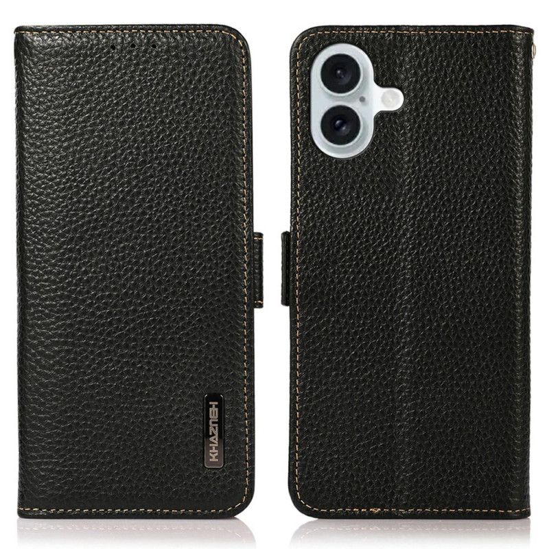 Flip Cover iPhone 17 Khazneh Førsteklasses Læder