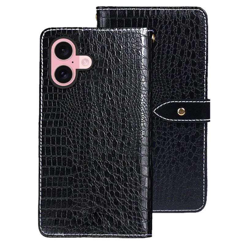 Flip Cover iPhone 17 Krokodillestil Idewei