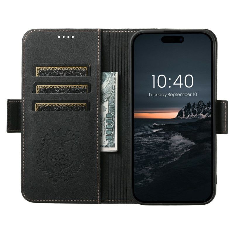 Flip Cover iPhone 17 Magsafe-kompatibel Premium Retro