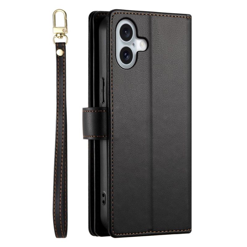 Flip Cover iPhone 17 Pung Med Lynlåslomme Og Stropper