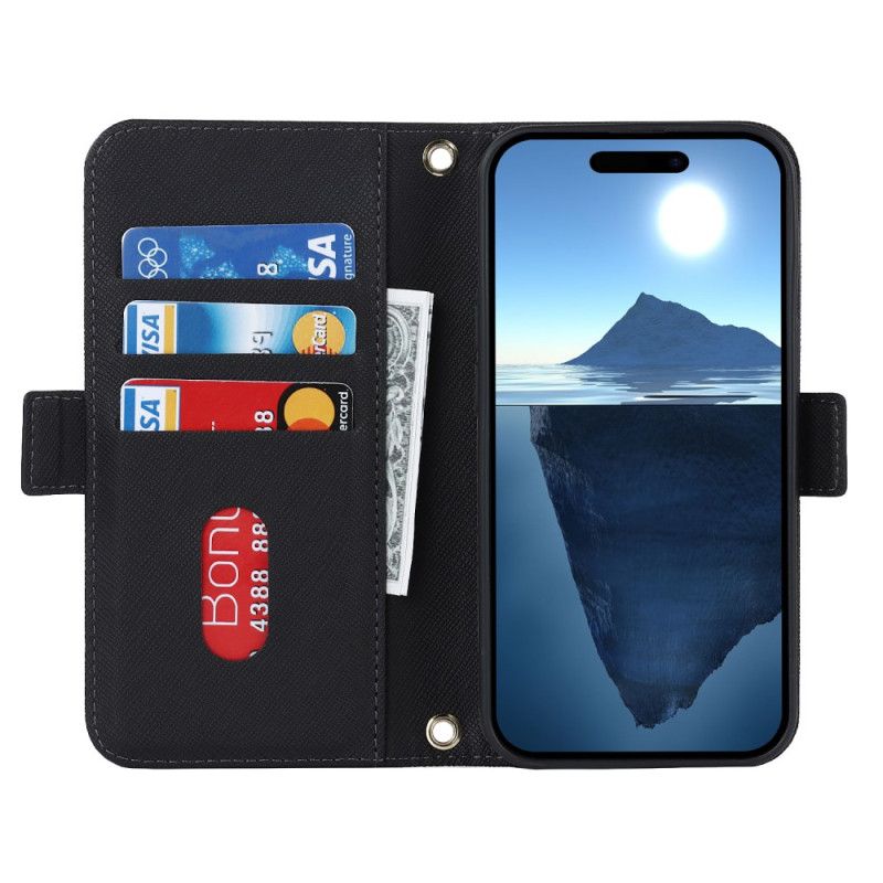 Flip Cover iPhone 17 Pung Med Skulderrem Og Spejl