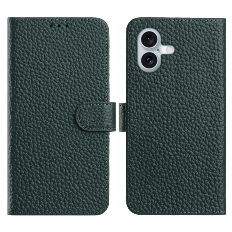 Flip Cover Til iPhone 17 Ægte Læder