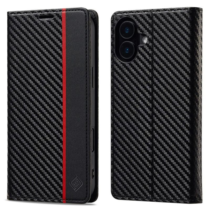 Flip Cover Til iPhone 17 Kulfiber Lc.imeeke