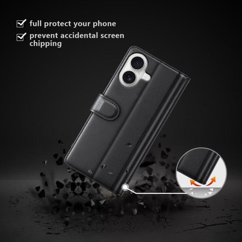 Læder Cover iPhone 17 Ægte Læderpung