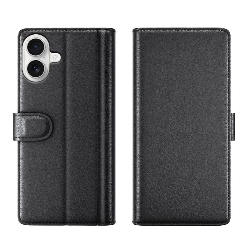Læder Cover iPhone 17 Ægte Læderpung