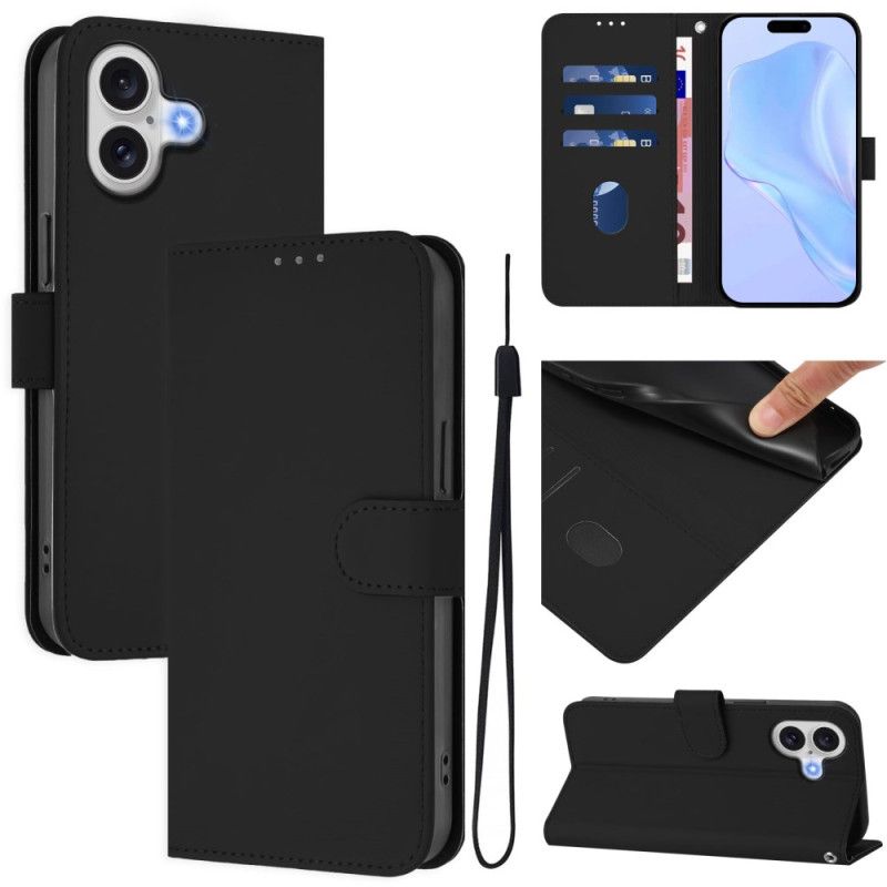 Læder Cover iPhone 17 Monokrom