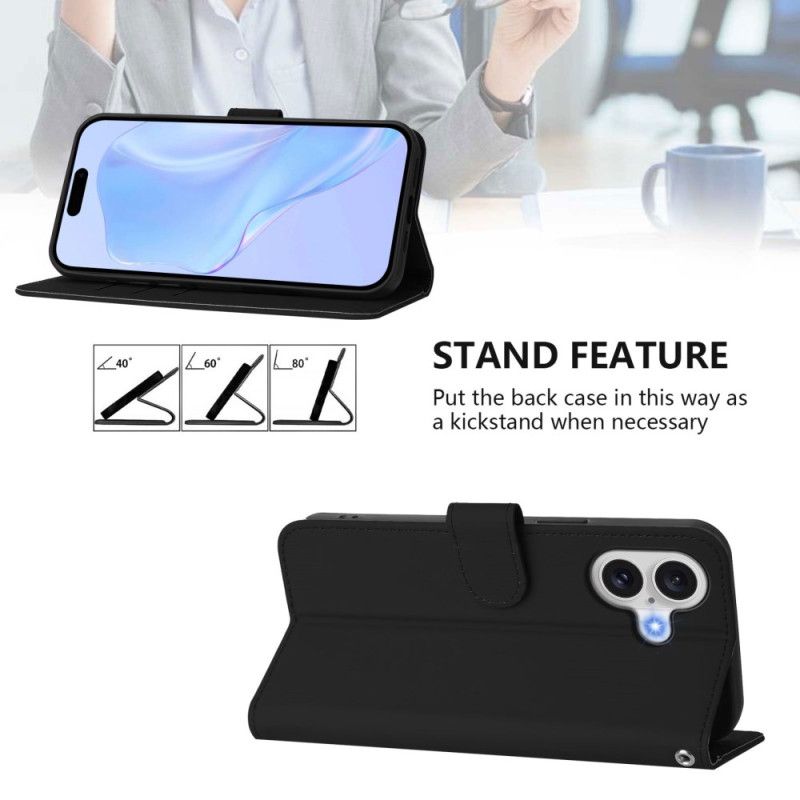 Læder Cover iPhone 17 Monokrom