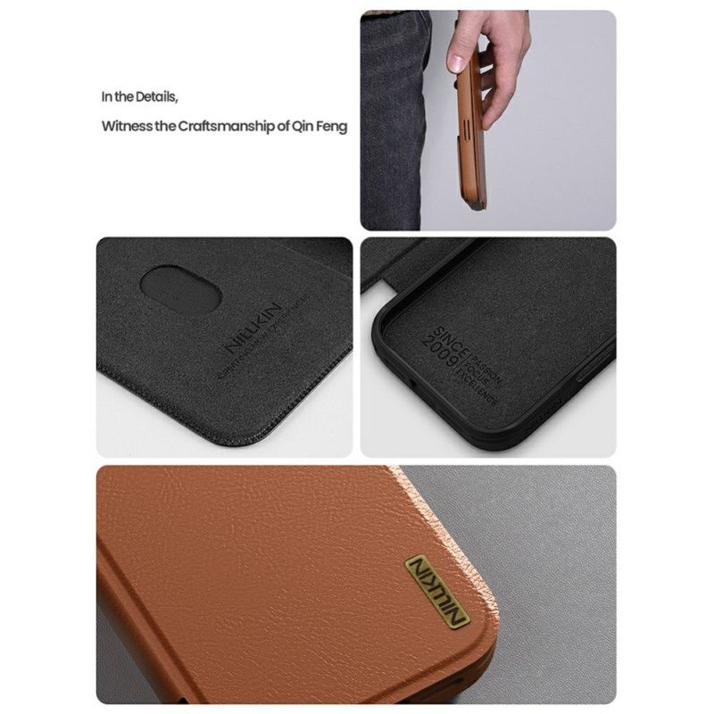 Læder Cover iPhone 17 Qin Pro-serien Nillkin