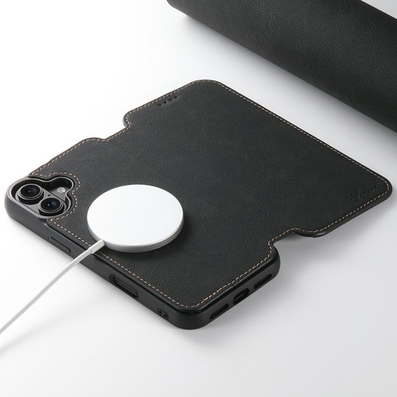 Læder Cover iPhone 17 Telefon Etui Magsafe-kompatibel Læderstil