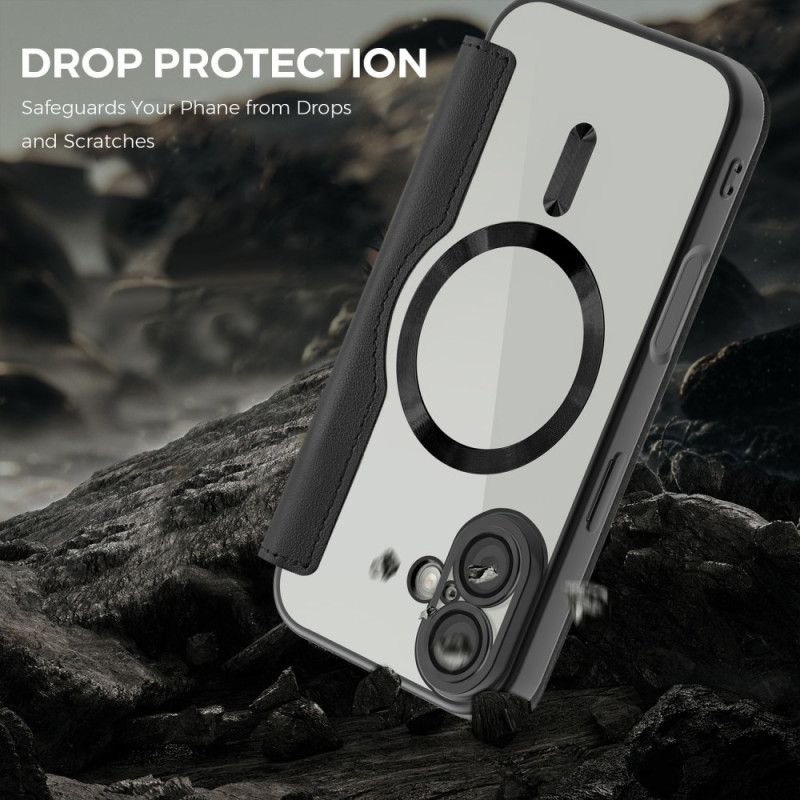 Læder Cover iPhone 17 Telefon Etui Magsafe-kompatibel Quiltet