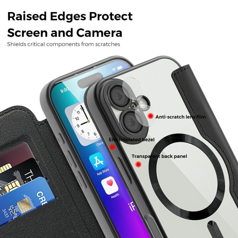 Læder Cover iPhone 17 Telefon Etui Magsafe-kompatibel Quiltet