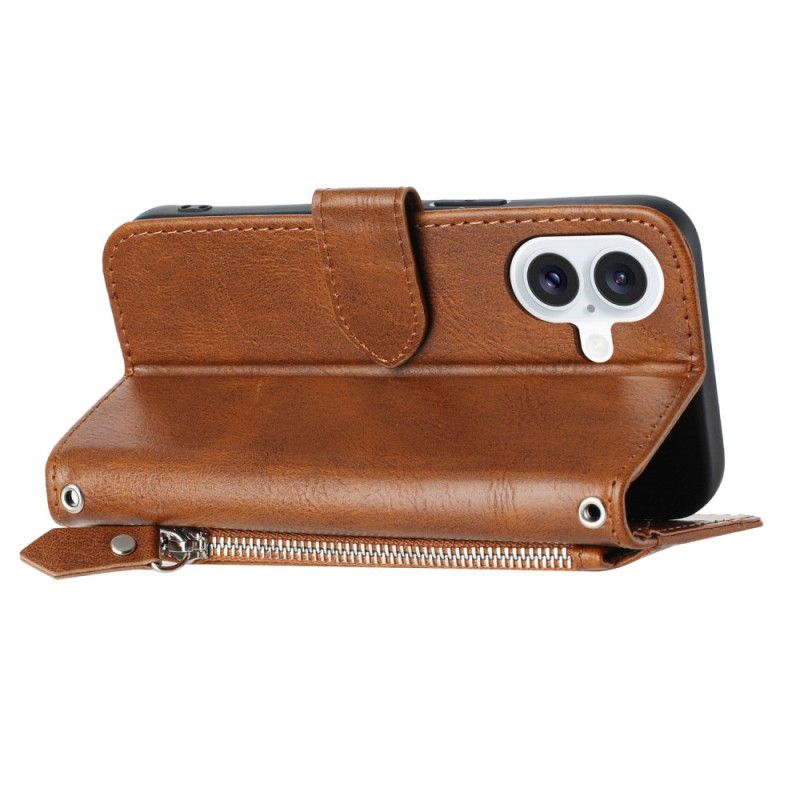 Læder Cover iPhone 17 Telefon Etui Vintage Pung