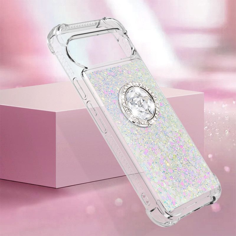 Cover Google Pixel 10 Pro Xl Telefon Etui Glitter Med Ringholder