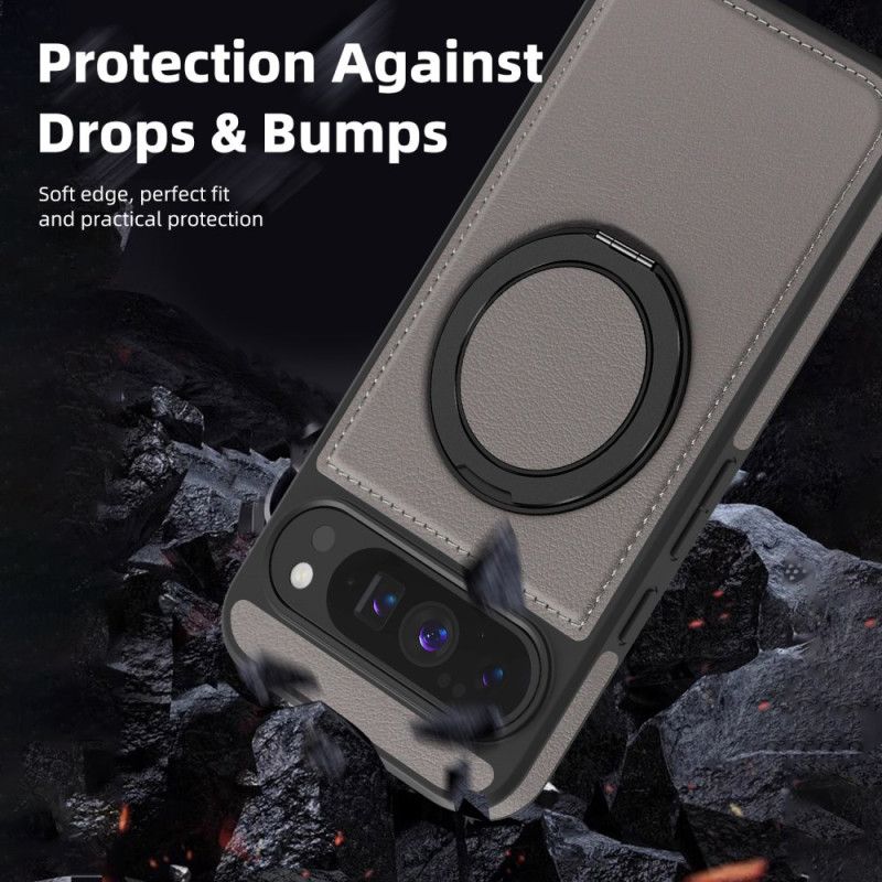 Cover Til Google Pixel 10 Pro Xl Magsafe-kompatibel Ringholder I Ruskindseffekt