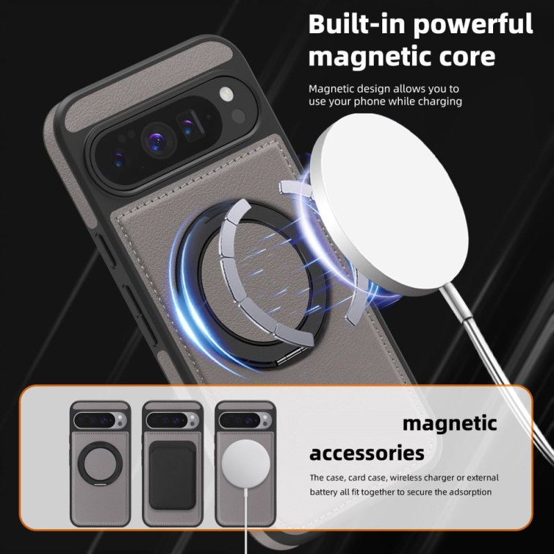 Cover Til Google Pixel 10 Pro Xl Magsafe-kompatibel Ringholder I Ruskindseffekt