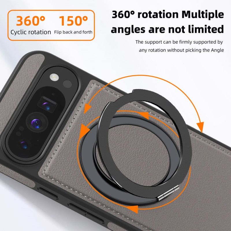 Cover Til Google Pixel 10 Pro Xl Magsafe-kompatibel Ringholder I Ruskindseffekt