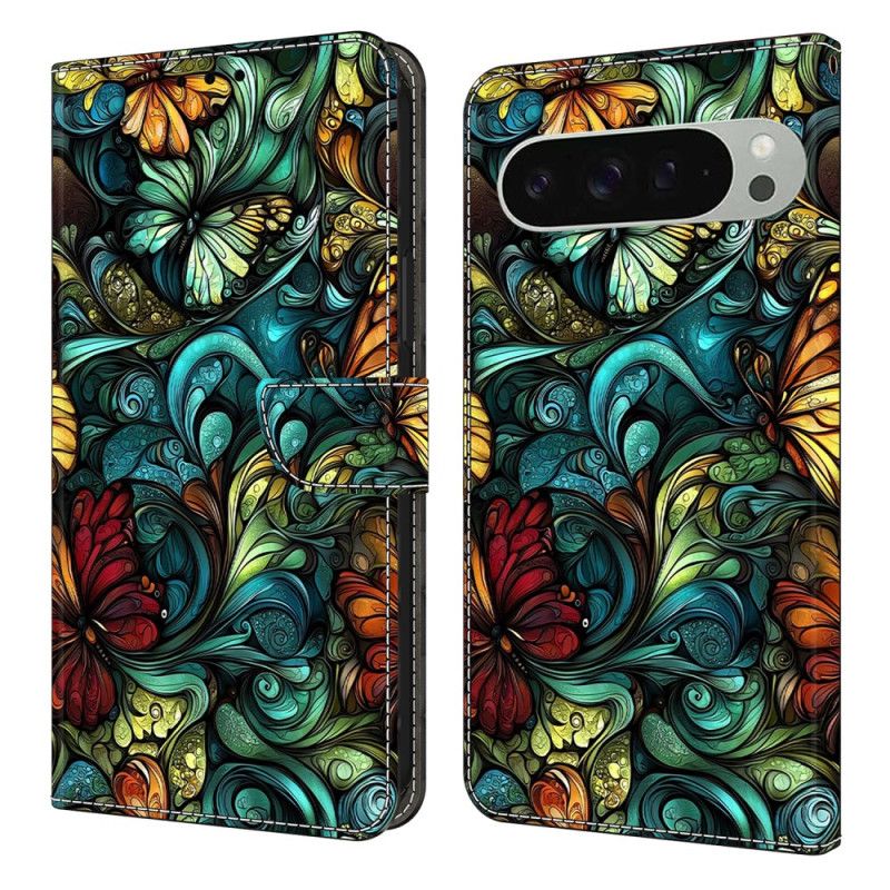 Flip Cover Google Pixel 10 Pro Xl Akvarelplanter