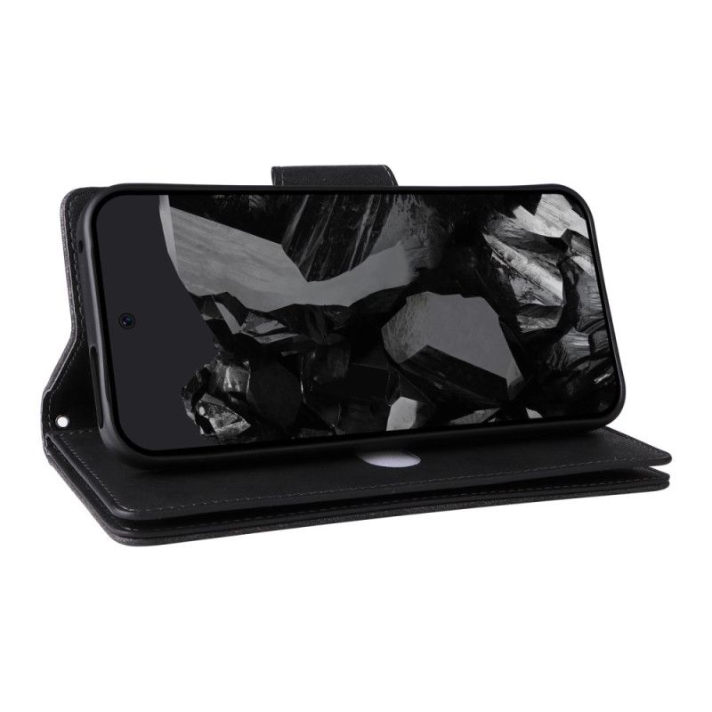 Flip Cover Til Google Pixel 10 Pro Xl Pung Med Ruskindseffekt