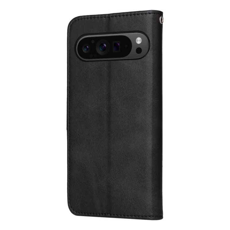 Læder Cover Google Pixel 10 Pro Xl Telefon Etui Ensfarvet Kunstlæder