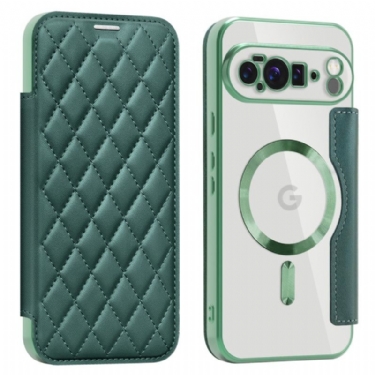 Læder Cover Google Pixel 10 Pro Xl Telefon Etui Magsafe-kompatibel Quiltet