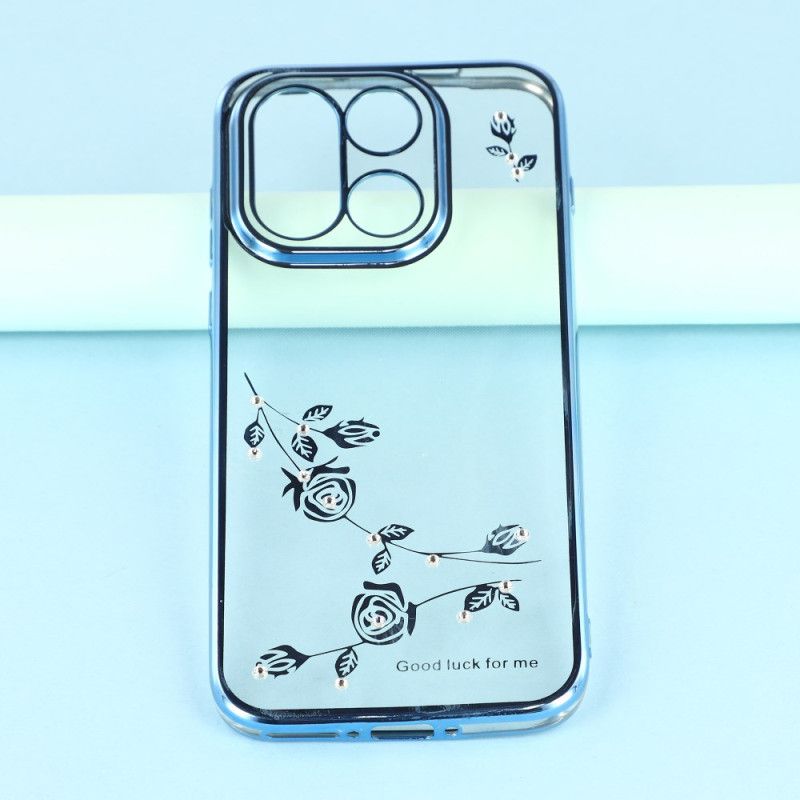Cover Oneplus 15 Kadem Blomster Og Rhinsten
