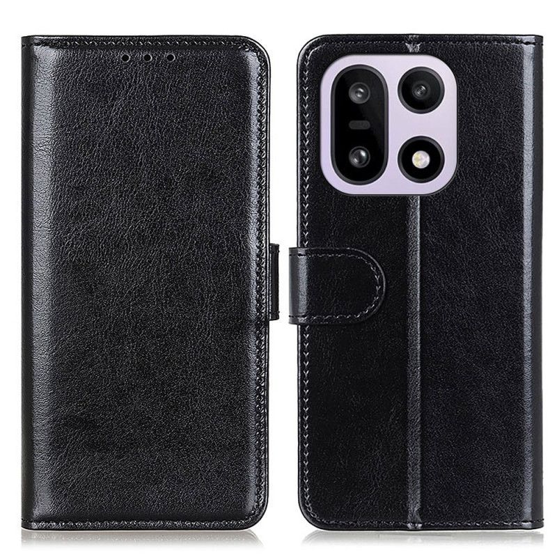 Flip Cover Oneplus 15 Laklæder Imiteret