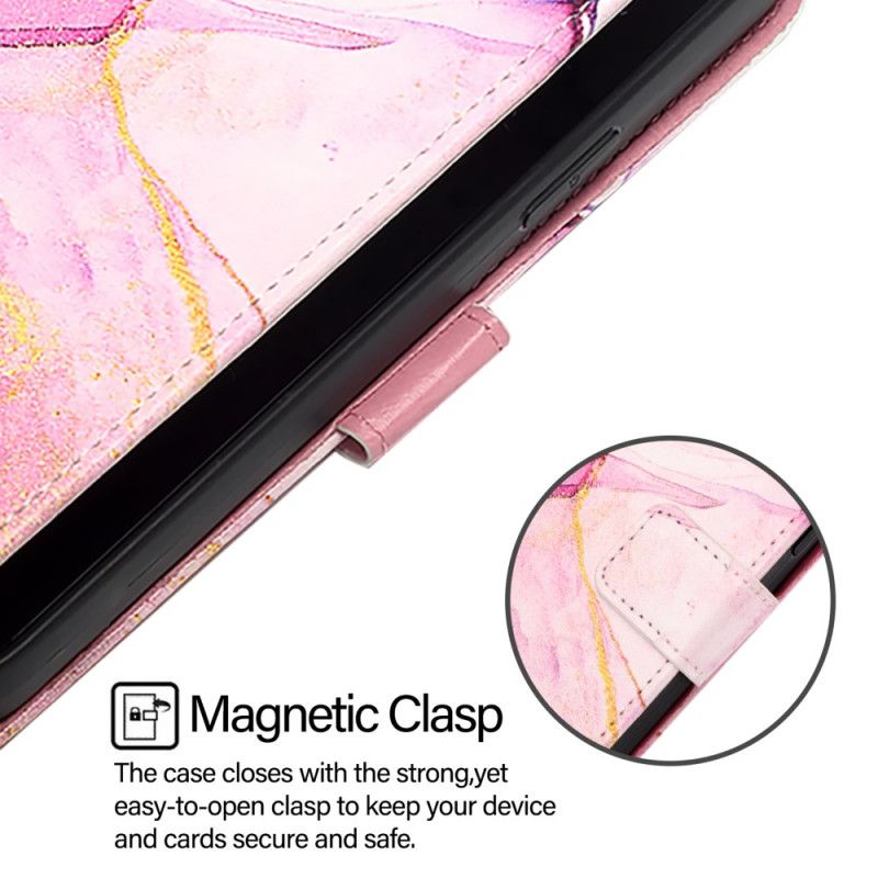 Flip Cover Oneplus 15 Marmor Med Rem