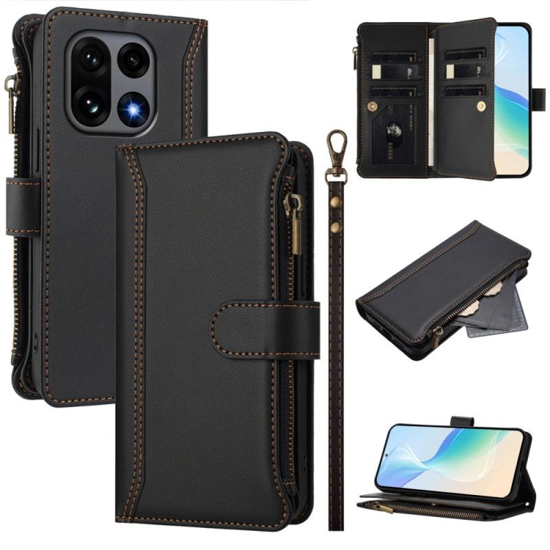 Flip Cover Oneplus 15 Pung Med 9 Kortpladser Og Rem