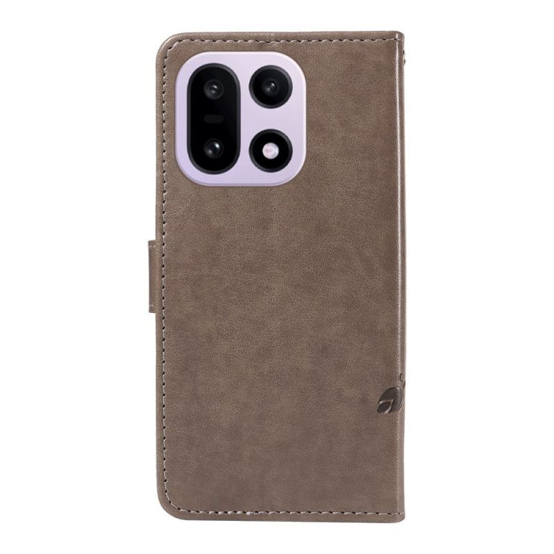 Læder Cover Oneplus 15 Blomstermønster