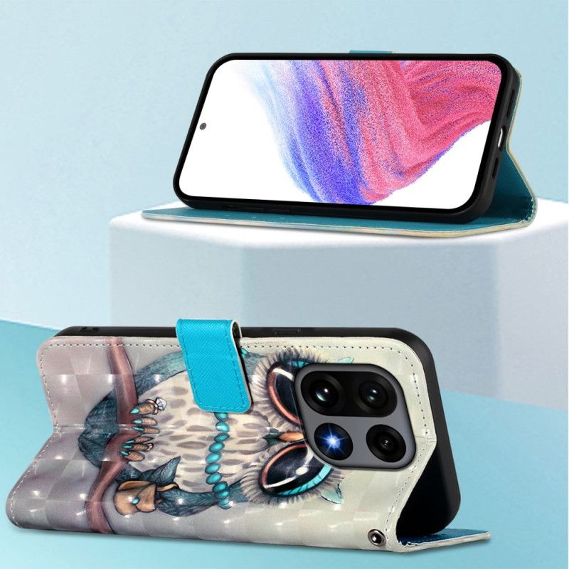 Læder Cover Oneplus 15 Grå Ugle