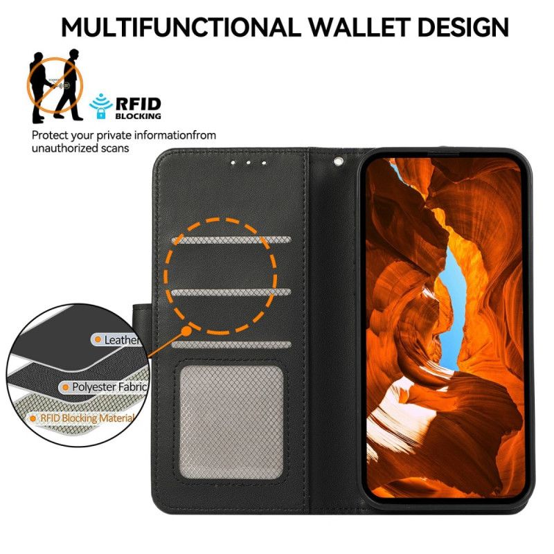 Læder Cover Oneplus 15 Rfid-beskyttelsesdesign