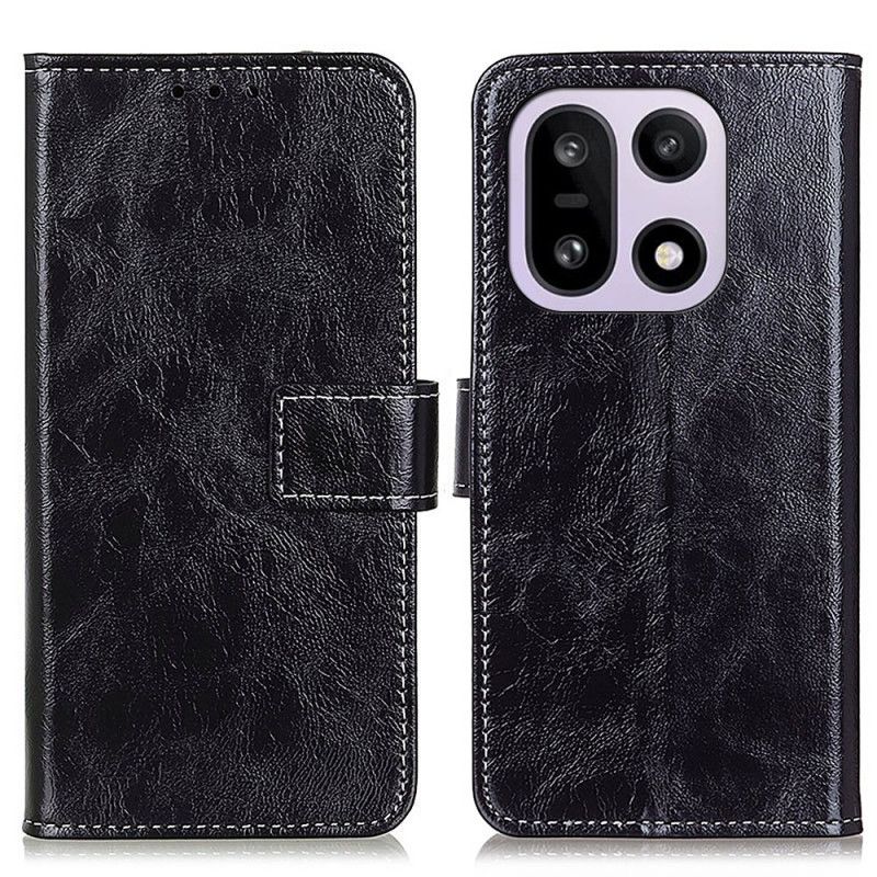 Læder Cover Oneplus 15 Skinnende