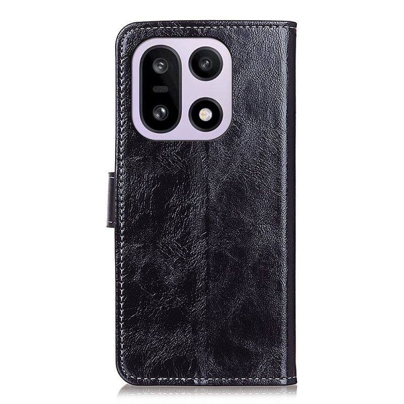 Læder Cover Oneplus 15 Skinnende