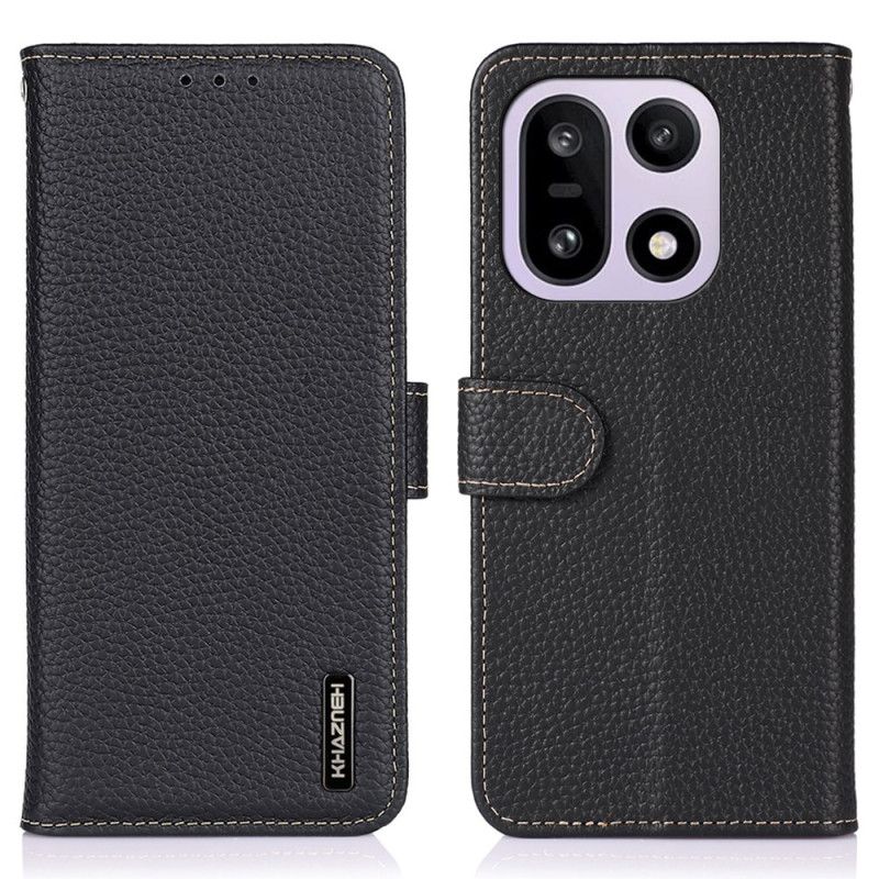 Læder Cover Oneplus 15 Telefon Etui Ægte Khazneh-læder