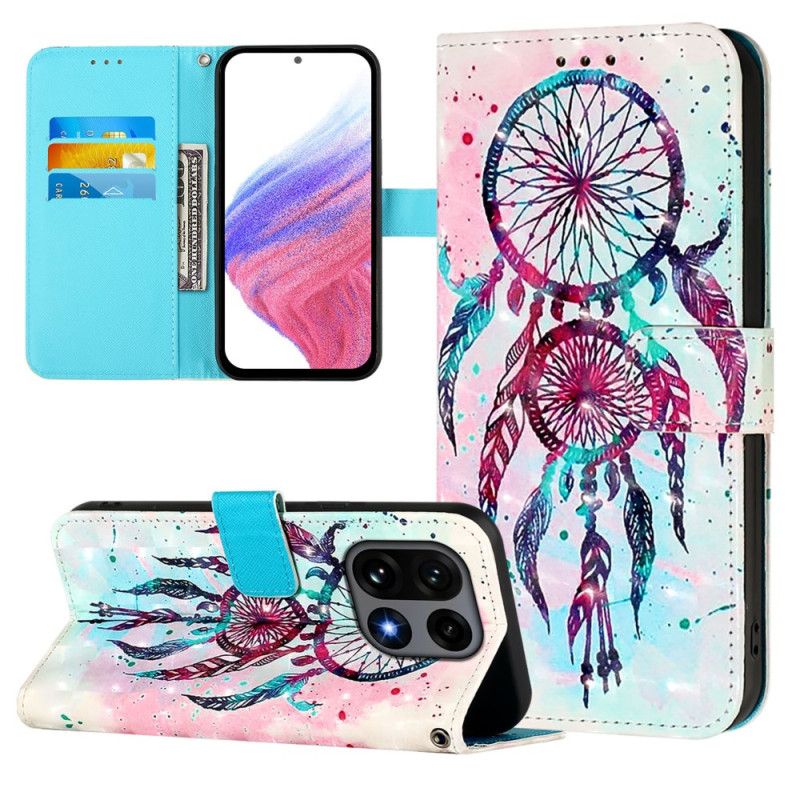 Læder Cover Oneplus 15 Telefon Etui Akvarel Drømmefanger